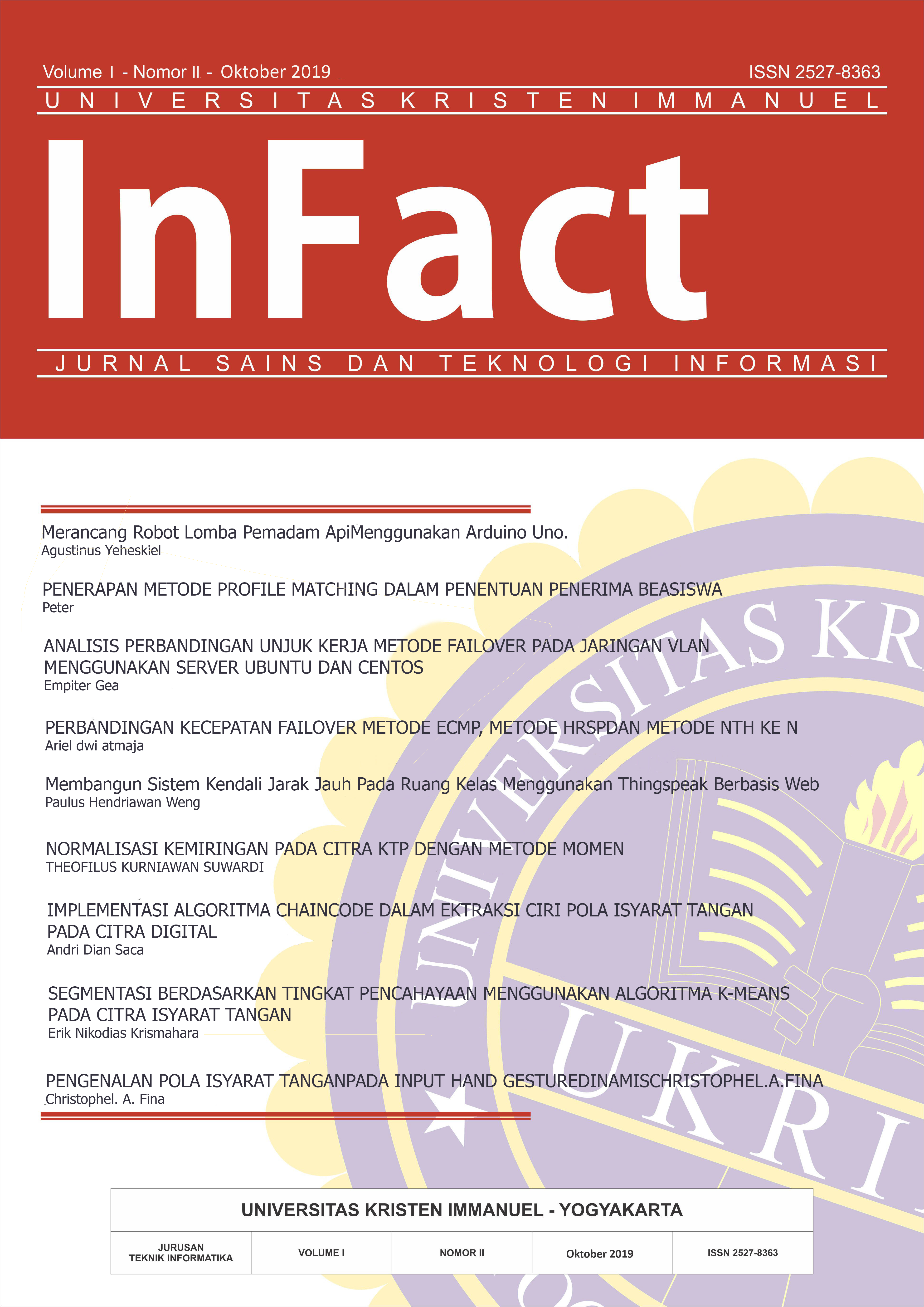 					View Vol. 1 No. II (2019): Jurnal Infact Edisi Oktober 2019
				